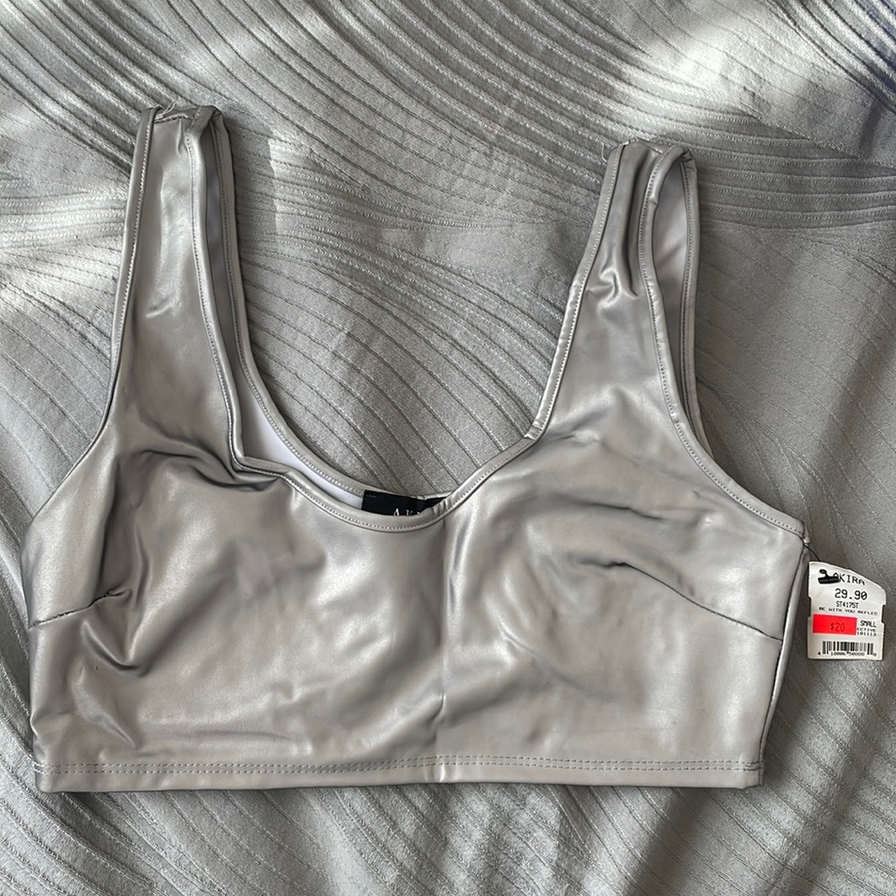 Akira Reflective Crop Top